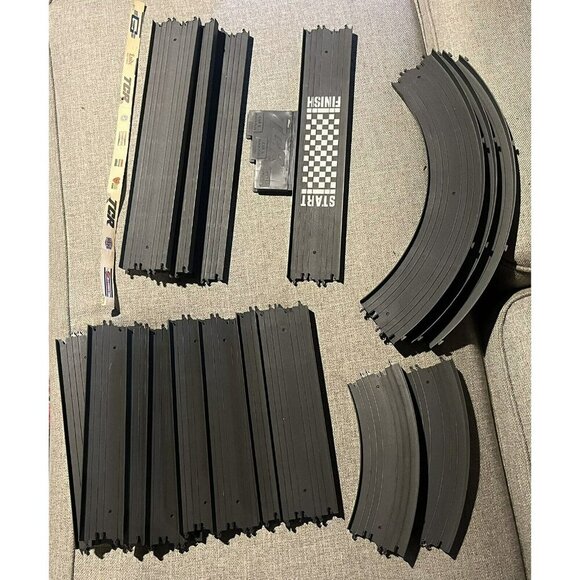 18 Piece Ideal Toy TCR Slot less Total Control Car Racing Track Assortment 1977 - Picture 1 of 7